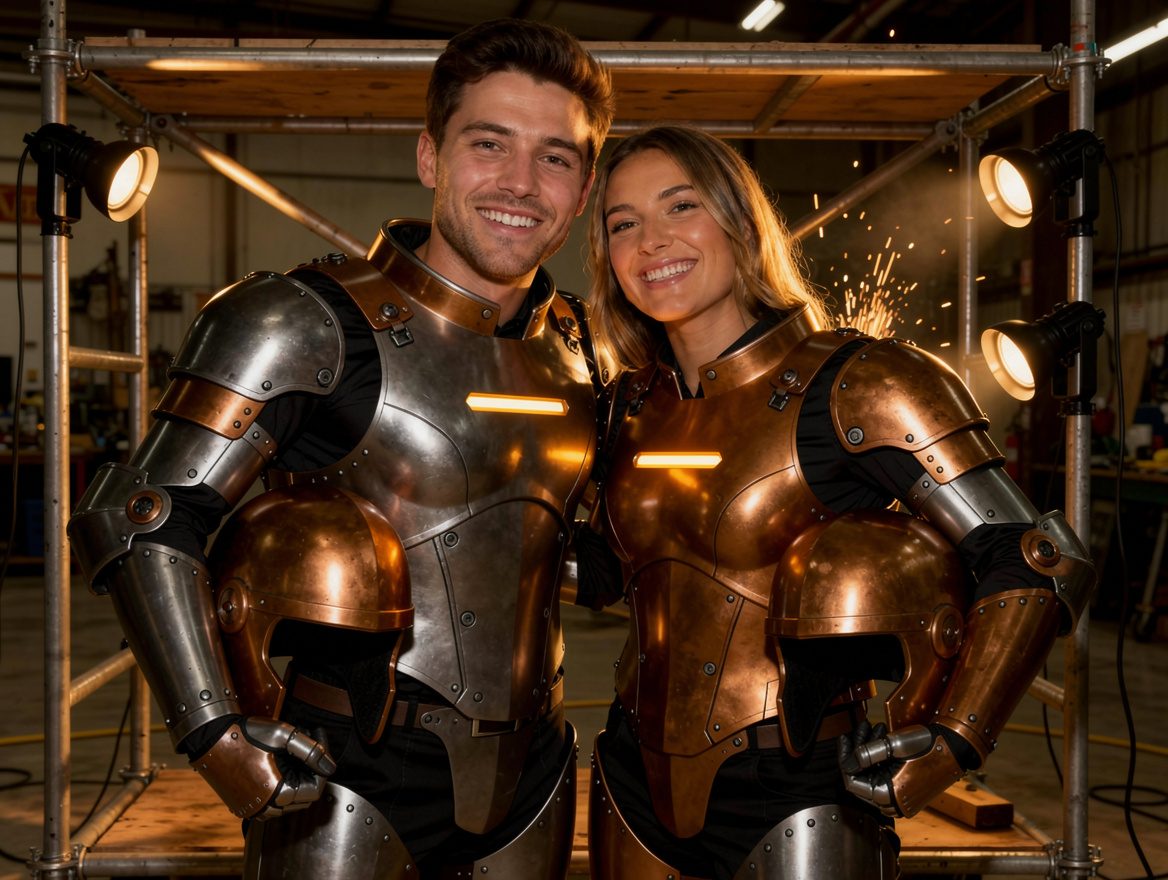 AI image: Armoured Hero, world Superheroes
